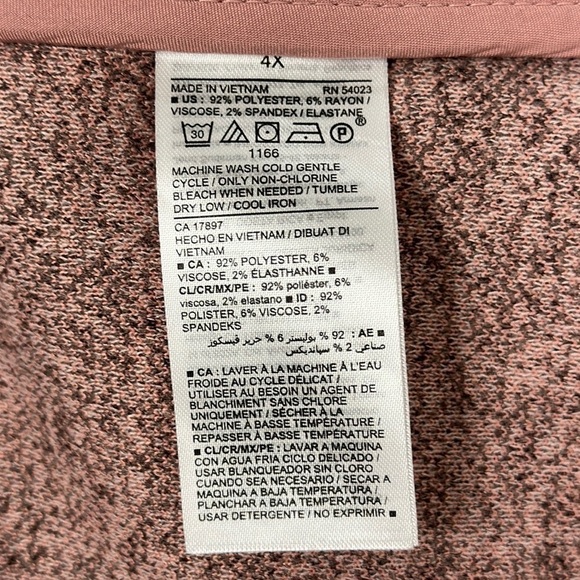 NEW Old Navy Soft Brushed Blush Pink Inauguration Coat 4X - Picture 3 of 3